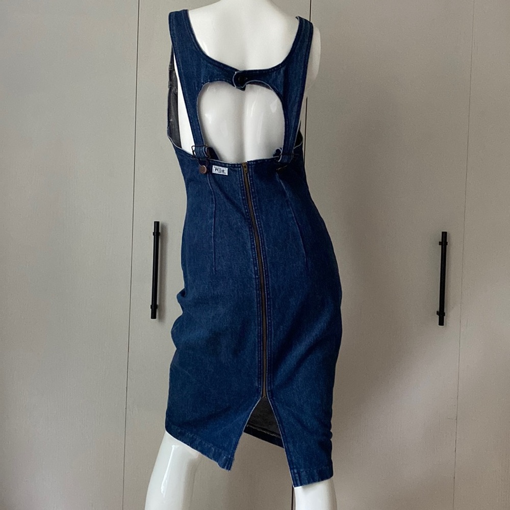 90’s denim zip dress.